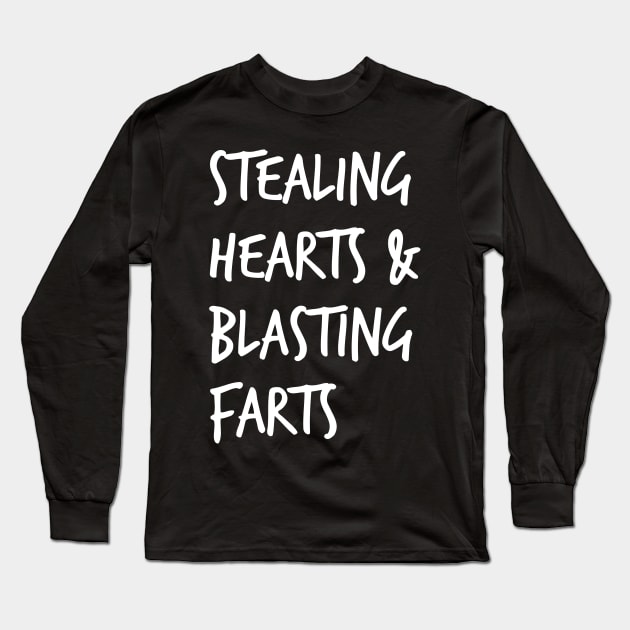 stealing hearts and blasting farts Long Sleeve T-Shirt by neira